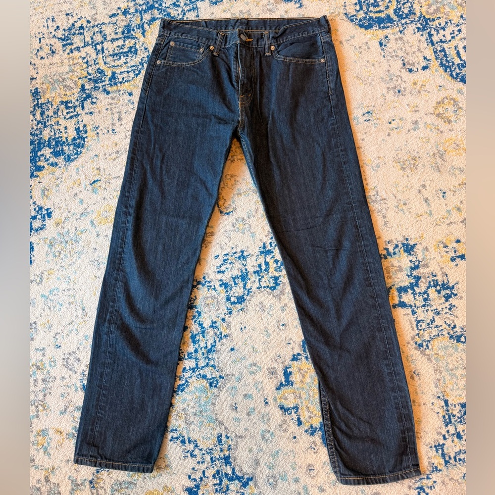 Levi's 521 Dark Blue Straight Jeans